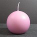 8cm Diameter Pink Ball Candles